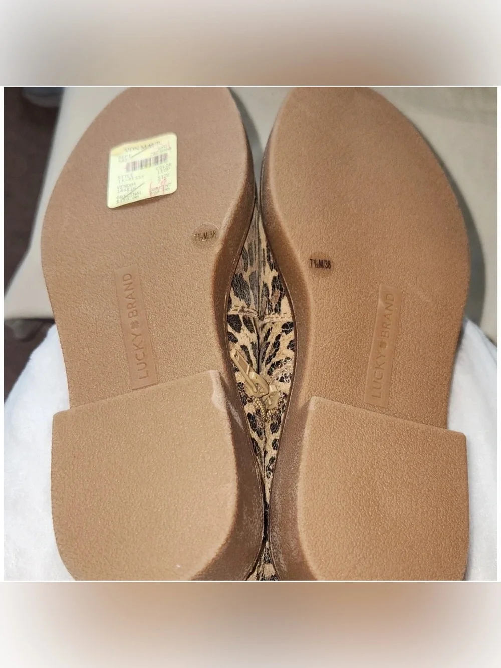 Lucky Brand Ressy Leopard Suede Chelsea Boots NWOT 7.5 Ankle Booties